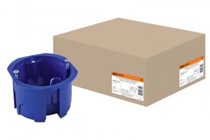 Коробка установочная 65х45 синняя с саморезами | SQ1402-1128 TDM ELECTRIC цена, купить