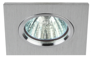Светильник точечный встраиваемый под лампу KL57 50Вт MR16 серебро алюминиевый | Б0017254 ЭРА (Энергия света) SL литой 12В/220В Вт купить в Москве по низкой цене