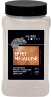 Декоративная краска Maitre Deco «Effet Metallise Blanc» эффект металла 0.3 кг