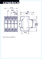 Выключатель автоматический однополюсный ВА47-29 63А C 4,5кА GENERICA | MVA25-1-063-C IEK (ИЭК)