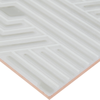 Вставка настенная Axima Комо D2 25x50 см глянцевая цвет белые линии