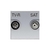 Розетка TV-R-SAT одиночная с накладкой, серия Zenit, цвет серебристый | 2CLA225130N1301 ABB N2251.3 PL