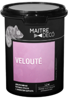Декоративная краска Maitre Deco «Veloute» эффект бархата 1.2 кг