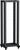 Стойка двухрамная на роликах ITK LINEA F 24U 600х600мм черная (LF05-24U66-2RM) IEK (ИЭК)