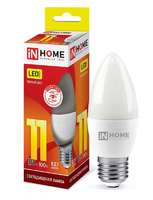 Лампа светодиодная LED-СВЕЧА-VC 11Вт свеча 230В E27 3000К 1050лм IN HOME 4690612020488