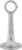 Крепление трубы к стене проходное усиленное 25 мм, цвет хром