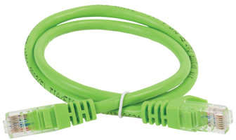 Коммутационный шнур (патч-корд), кат.5Е UTP, LSZH, 1м, зеленый | PC02-C5EUL-1M ITK IEK (ИЭК)