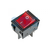 Выключатель клавишный 250V 30А (4с) ON-OFF красный с подсветкой | 36-2346 REXANT