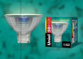Лампа галогенная MR-16-X50/GU5.3 картон Uniel 01288 аналоги, замены