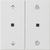 Накладка блока управления жалюзи для жалюзийного выкл. белый матовая IP20 Gira | 536327
