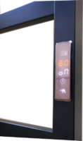 Арго Соренто гранд 400x600 мм 125 Вт с терморегулятором Е-образный цвет черный Полотенцесушитель электрический