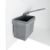 Контейнер для мусора Aff навесной 15 л 34.5x29.5x25 см пластик цвет серый