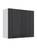 Кухонный шкаф навесной Виль 67.6x28.6x80 см ЛДСП цвет графит