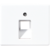 Крышка для одинарной телефонной и компьютерной розетоки UAE белая JUNG SL569-1UAWW