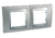 Рамка 2-м Unica Top никель/алюм. SchE MGU66.004.039 Schneider Electric