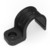Крепеж-скоба пластиковая односторонняя для прямого монтажа черная в п/э д32 (25шт/375шт уп/кор) | PR13.0375 Промрукав