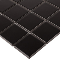 Мозаика керамическая StarMosaic Homework Black Matt 30.6x30.6 см цвет черный SMART MOSAIC