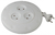 Удлинитель UR-3-3m-W (белый) рулетка, без заземл, 2x0.75мм2, 3гн, 3м (10/600) |Б0019038 | ЭРА (Энергия света)