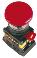 Кнопка красная с фиксацией AEAL-22 Гриб без подсветки 1з+1р 240В - BBG60-AEAL-K04 IEK (ИЭК) d22мм купить в Москве по низкой цене