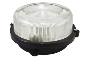 Светильник пылевлагозащищенный под лампу для ЖКХ НПП 03-005.03 У3 100Вт ЛН E27 IP54 без защитной решетки черный | SQ0311-0004 TDM ELECTRIC
