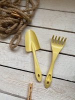 Набор садовых инструментов In garden 2 предмета: лопатка и грабельки желтый аналоги, замены