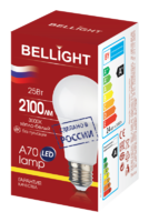 Лампа светодиодная Bellight E27 220-240 В 25 Вт груша 2100 лм теплый белый цвет света