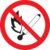 Самоклеящаяся этикетка: Ф180мм &quot;Запрещается пользоваться открытым огнем и курить&quot; | YPC40-ZPKUR-1-010 IEK (ИЭК)
