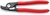 Кабелерез, с пружиной, резка - кабель 15мм (50мм, AWG 1/0), L=165мм, обливные рукоятки, блистер, цвет черный KN-9521165SB KNIPEX