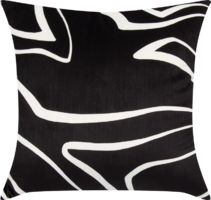 Подушка Абстракция 45x45 см цвет чёрный SEASONS