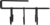 Держатель для бижутерии подвесной, 135х75х70 мм, цвет чёрный
