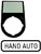 Шильдик (HAND-AUTO) с держателем 30х50, цвет черный, M22S-ST-D11 - 216492 EATON