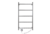 Арго Диана-Э 500x800 мм 60 Вт с терморегулятором лесенка цвет хром Полотенцесушитель электрический