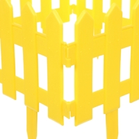 Ограждение «Палисадник» цвет желтый 1.9 м