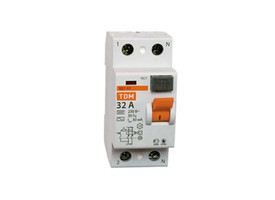 Выключатель дифференциальный (УЗО) ВД1-63 2п 25А 30мА тип AC | SQ0203-0008 TDM ELECTRIC