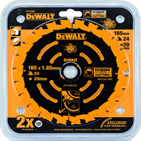 Пильный диск по дереву Dewalt Extreme 165х20 мм 24 зуба DT10300-QZ аналоги, замены