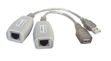Удлинитель USB 1.1 интерфейса для клавиатуры и мыши по кабелю витой пары (кат.5/5E/6) до 100м звуковые платы т.д. 70м TA-U1/1+RA-U1/1 OSNOVO 1000634344 цена, купить