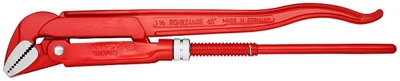 Ключ трубный 1 шведского типа прямые губки 45° 42 мм (1 3/8) L-320 Cr-V многоэтапная закалка в масле KN-8320010 KNIPEX 1дюйм d42мм аналоги, замены