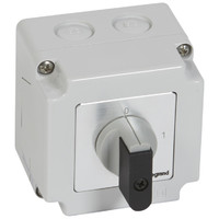 Переключатель - положение вкл/откл PR 12 4П 4 контакта в коробке 76x76 мм | 027713 Legrand