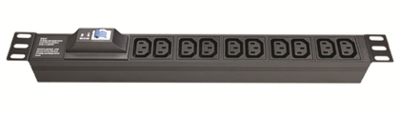 Блок розеток для 19" шкафов, 8 IEC60320 С13, с автоматом защиты1Р | R519IEC8CBC14 DKC (ДКС)