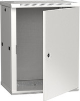 Шкаф настенный 19' LINEA W 12U 600x450мм металлическая дверь RAL7035 - LWR3-12U64-MF IEK (ИЭК)