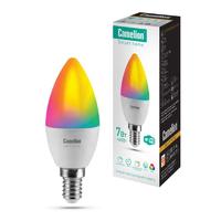 Лампа светодиодная эл. Smart Home LSH7/C35/RGBСW/Е14/WIFI 7Вт Е14 RGB+DIM+CW 220В WiFi Camelion 14500 цена, купить