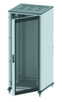 Напольный шкаф 47U Ш800хГ1000 передняя дверь стекло,задняя глухая дверь, крыша укомплектована вводом и заглушками | R5IT4781GS DKC (ДКС) 800х1000 купить в Москве по низкой цене