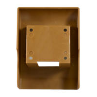 Монтажный бокс ПВХ к плинтусу, высота 56 мм, цвет коричневый RICO