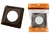 Рамка для выключателей или розеток одноместная защитная 130х130 мм, шоколад | SQ1822-0004 TDM ELECTRIC
