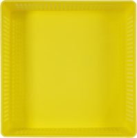 Лоток с крышкой 31x31x9 см 7.3 л полипропилен цвет жёлтый ПОЛИМЕРБЫТ