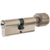 Цилиндр Abus D12 NIS, 40х40 мм, ключ/вертушка, цвет никель