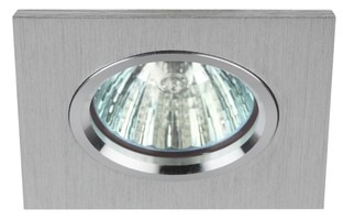 Светильник точечный встраиваемый под лампу KL57 50Вт MR16 серебро алюминиевый | Б0017254 ЭРА (Энергия света)