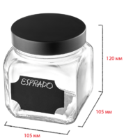 Банка для сыпучих продуктов Esprado Fresco 700 мл стекло цвет прозрачный