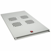 Модуль вентиляторный потолочный с 4-мя вентиляторами, без термостата, для шкафов серии Standart глубиной 1000мм | 04-2602 REXANT