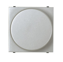 Механизм электронного поворотного светорегулятора 60-400 Вт, 2-модульный, серия Zenit, цвет серебристый | 2CLA226020N1301 ABB N2260.2 PL